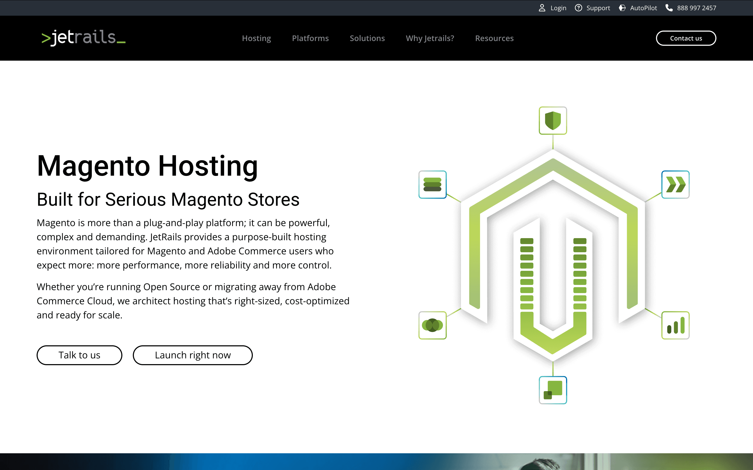 JetRails Magento hosting